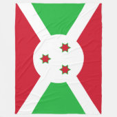 Flagge Burundis Fleecedecke (Vorderseite)