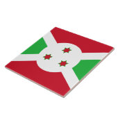 Flagge Burundis Fliese (Seite)