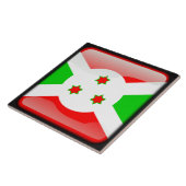 Flagge Burundis Fliese (Seite)