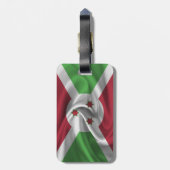 Flagge Burundis Gepäckanhänger (Rückseite vertikal)