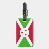 Flagge Burundis Gepäckanhänger (Vorderseite vertikal)