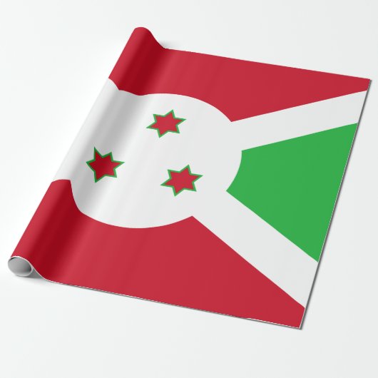 Flagge Burundis Geschenkpapier (Ungerollt)