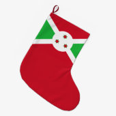 Flagge Burundis Großer Weihnachtsstrumpf (Vorderansicht (hängend))