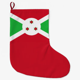 Flagge Burundis Großer Weihnachtsstrumpf