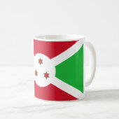 Flagge Burundis Kaffeetasse (VorderseiteRechts)