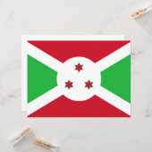 Flagge Burundis Karte (Vorderseite/Rückseite Beispiel)