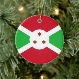 Flagge Burundis Keramik Ornament