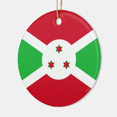 Flagge Burundis Keramik Ornament (Links)