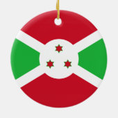 Flagge Burundis Keramik Ornament (Hinten)