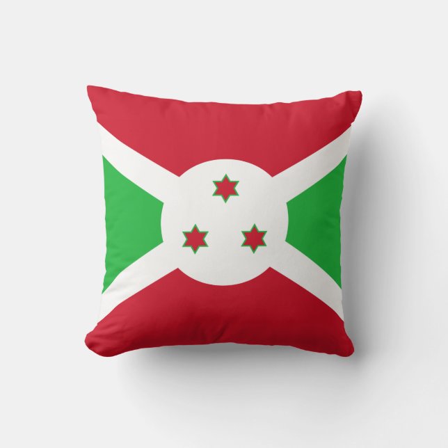 Flagge Burundis Kissen (Vorderseite)