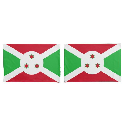 Flagge Burundis Kissenbezug (Vorderseite-Set)