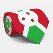 Flagge Burundis Krawatte (Gerollt)