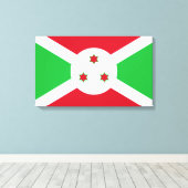 Flagge Burundis Leinwanddruck (Insitu (Holzboden))