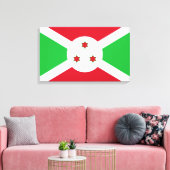 Flagge Burundis Leinwanddruck (Insitu (Wohnzimmer))