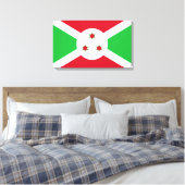 Flagge Burundis Leinwanddruck (Insitu (Schlafzimmer))