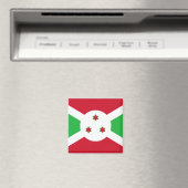 Flagge Burundis Magnet (In Situ (Geschirrspüler))