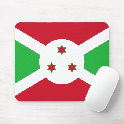 Flagge Burundis Mousepad (Mit Mouse)
