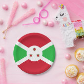 Flagge Burundis Pappteller (Party)
