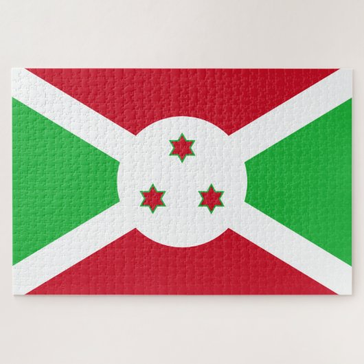 Flagge Burundis Puzzle (Horizontal)