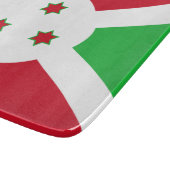 Flagge Burundis Schneidebrett (Ecke)