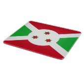 Flagge Burundis Schneidebrett (Ecke)