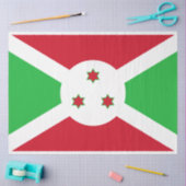 Flagge Burundis Seidenpapier (Basteln)