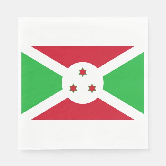 Flagge Burundis Serviette (Vorderseite)