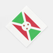 Flagge Burundis Serviette (Ecke)