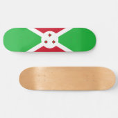 Flagge Burundis Skateboard (Horizontal)
