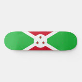 Flagge Burundis Skateboard (Horizontal)