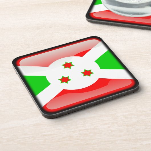 Flagge Burundis Untersetzer (Linke Seite)