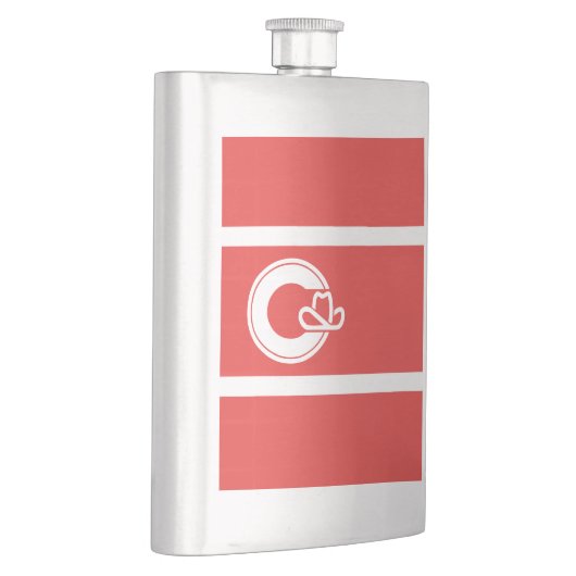 Flagge Calgary, Flasche Alberta Flachmann (Rechts)