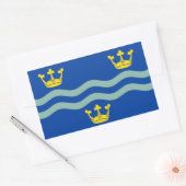 Flagge Cambridgeshire Rechteckkantsticker Rechteckiger Aufkleber (Umschlag)