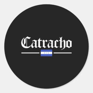 Flagge Catracho Honduras Runder Aufkleber