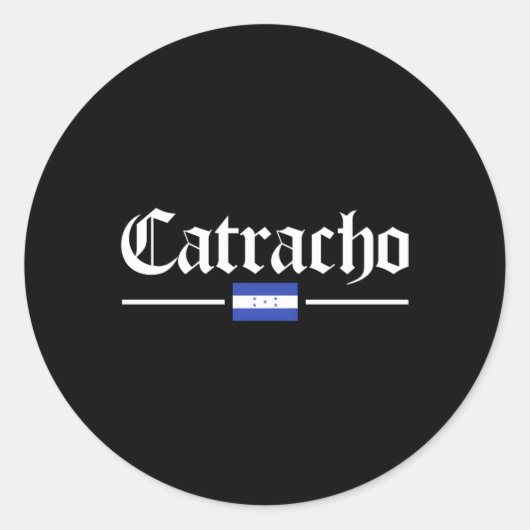 Flagge Catracho Honduras Runder Aufkleber (Vorderseite)