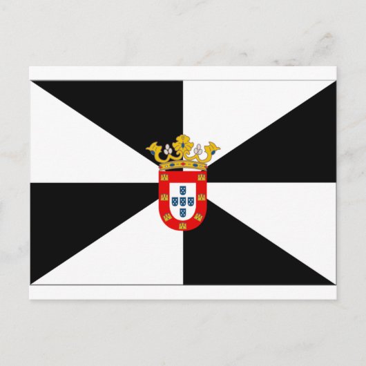 Flagge Ceutas (Spanien) Postkarte (Vorderseite)
