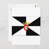 Flagge Ceutas (Spanien) Postkarte (Vorne/Hinten)