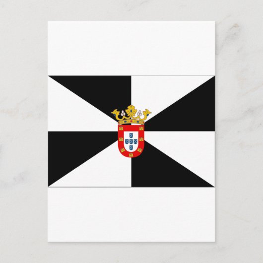 Flagge Ceutas (Spanien) Postkarte (Vorderseite)