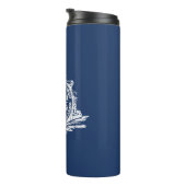 Flagge Charleston, South Carolina Thermal Tumbler Thermosbecher (Nach rechts gedreht)