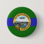 Flagge Chattanooga, Tennessee-Button Button (Vorderseite)
