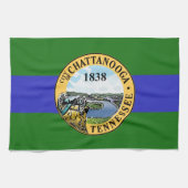 Flagge Chattanooga, Tennessee Küchentuch (Horizontal)