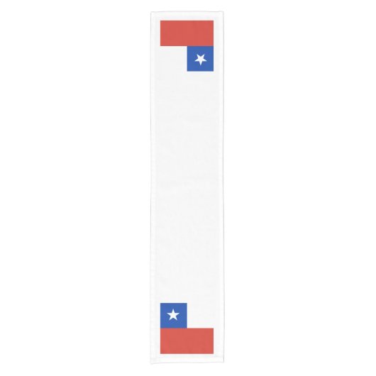 Flagge: Chile Kurzer Tischläufer (Vorderseite)