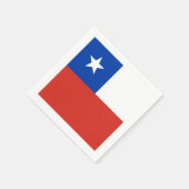 Flagge: Chile Serviette (Ecke)