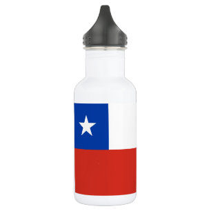 Flagge Chiles Edelstahlflasche