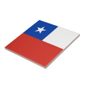 Flagge Chiles Fliese (Seite)