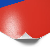 Flagge Chiles Fotodruck (Ecke)