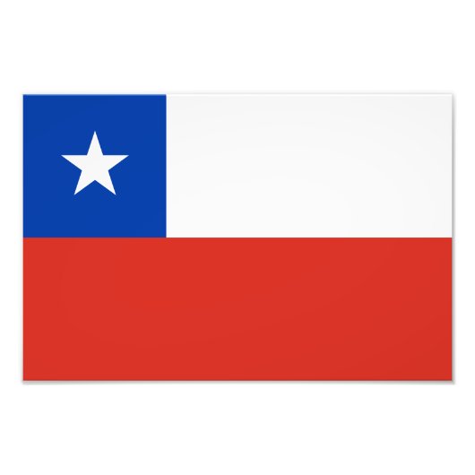 Flagge Chiles Fotodruck (Vorne)