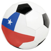 Flagge Chiles Fußball (Dreiviertel)