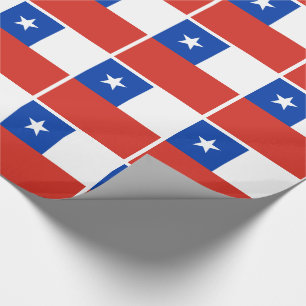 Flagge Chiles Geschenkpapier