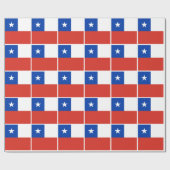 Flagge Chiles Geschenkpapier (Flach)